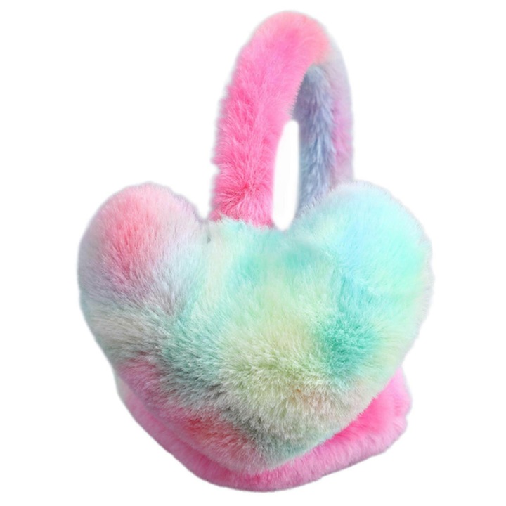 Caciuli din fleece, violet-albastru, pentru femei si copii, set pentru vreme rece