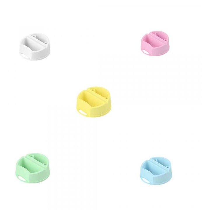 ICO: SÜNI Vas de perii cu două compartimente, culori asortate, 1 buc