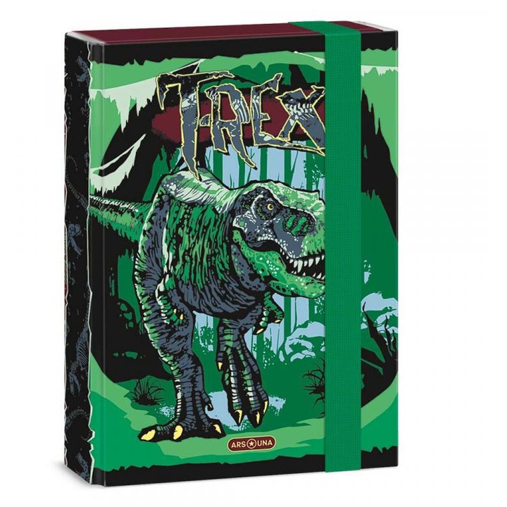 Ars Una: T-Rex mintás A5 füzetbox 16x22x3, 5 cm