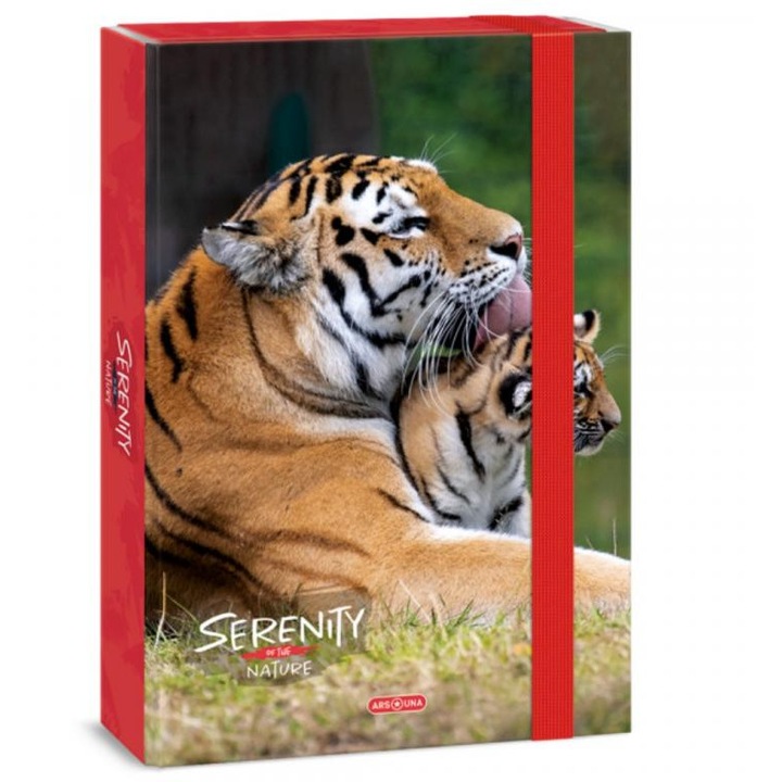 Ars Una: Serenity Tiger - tigrises A4-es füzetbox 4cm-es gerincvastagsággal