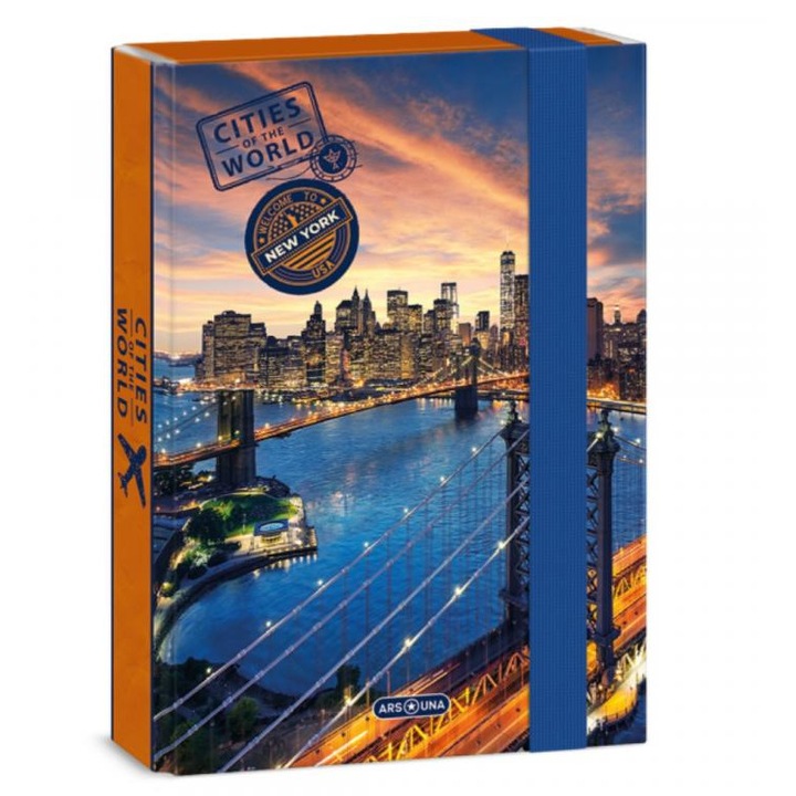 Ars Una: Cities - New York A5-ös füzetbox 4cm-es gerincvastagsággal