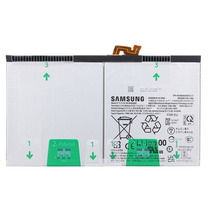 Samsung Galaxy Tab S11 Ultra 5G, SM-X936B / Galaxy Tab S11 Ultra WIFI, SM-X930 Samsung akkumulátor 11600mAh li-ion, gigapack csomagolás