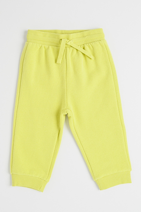 United Colors of Benetton, Húzózsinóros pamuttartalmú szabadidőnadrág, Pisztáciazöld