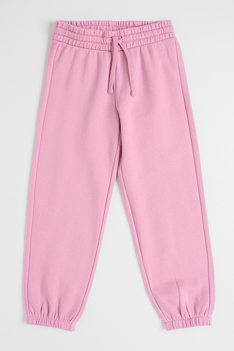 United Colors of Benetton, Húzózsinóros pamut szabadidőnadrág, Púderrózsaszín