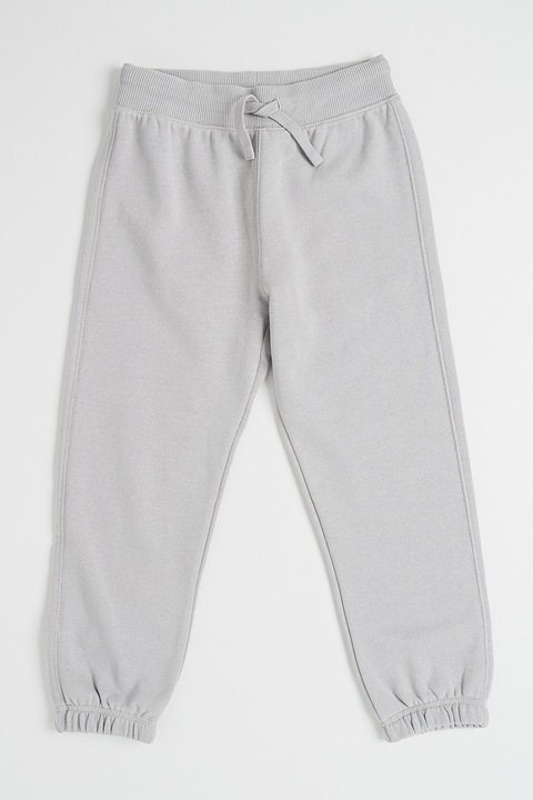 United Colors of Benetton, Húzózsinóros pamuttartalmú szabadidőnadrág, Hamuszürke