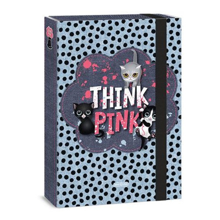 Ars Una: Think Pink gumis füzetbox A/4-es