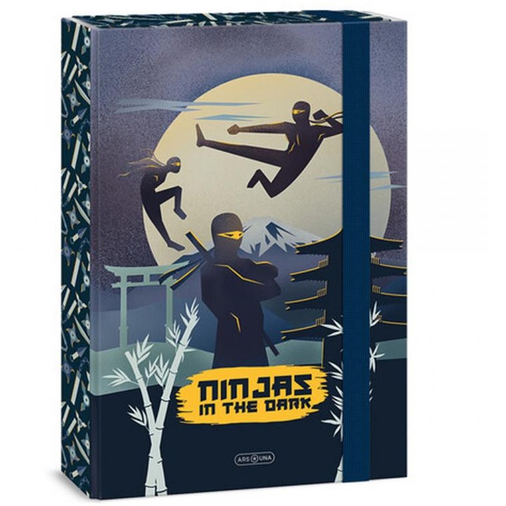 Ars Una Ninjas in the dark gumis füzetbox A/4