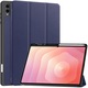 Husa tableta, Bizon Case Tab Lizard pentru Samsung Galaxy Tab S11 Ultra, albastru inchis