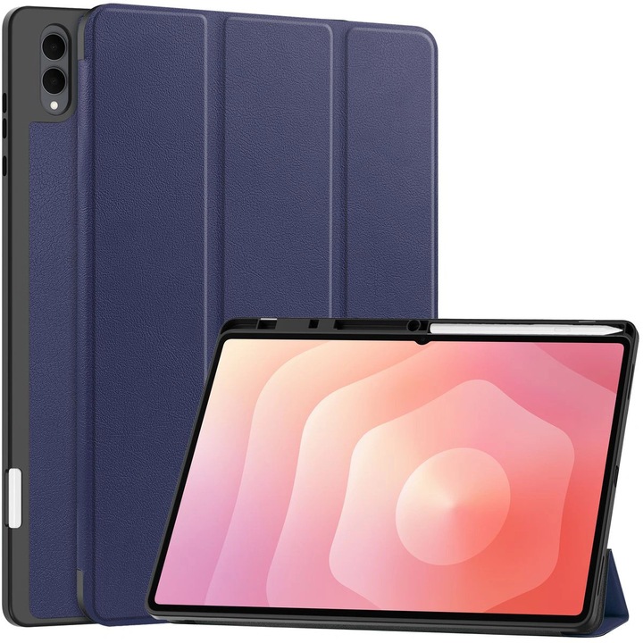 Tablet tok, Bizon Case Tab Lizard kompatibilis Samsung Galaxy Tab S11 Ultra, Tengerészkék