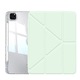 Husa de protectie DUOCUOLA pentru iPad Pro 13 inch M4 2024, Design pliabil Y, Rezistenta la zgarieturi si caderi, Functie somn inteligent, Slot pentru stylus, Verde deschis