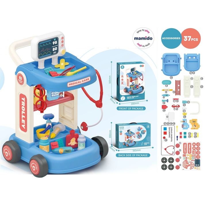 Mamido Carucior medical pentru copii cu accesorii MT1116