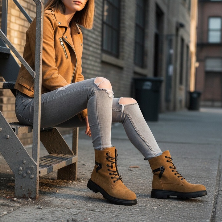 Ghete imblanite L686camel 122487, Bej