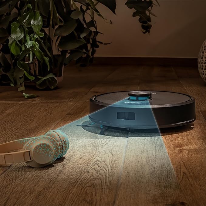 Aspirator și mop robot Cecotec Conga Y50 X-Treme, putere 5000 Pa, bază auto-golire 3L, control aplicație, multifuncțional