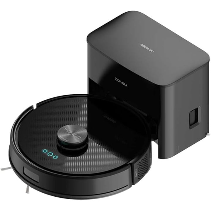 Aspirator și mop robot Cecotec Conga Y50 X-Treme, putere 5000 Pa, bază auto-golire 3L, control aplicație, multifuncțional