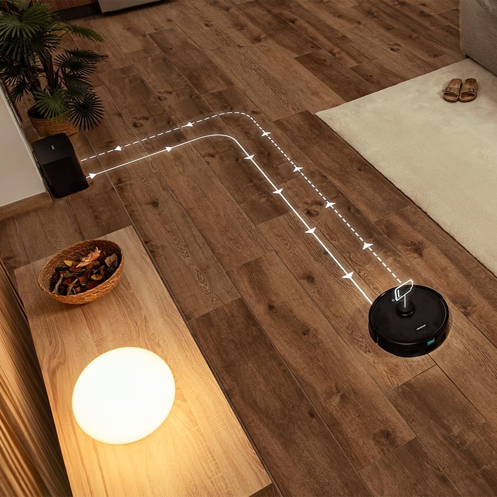 Aspirator și mop robot Cecotec Conga Y50 X-Treme, putere 5000 Pa, bază auto-golire 3L, control aplicație, multifuncțional