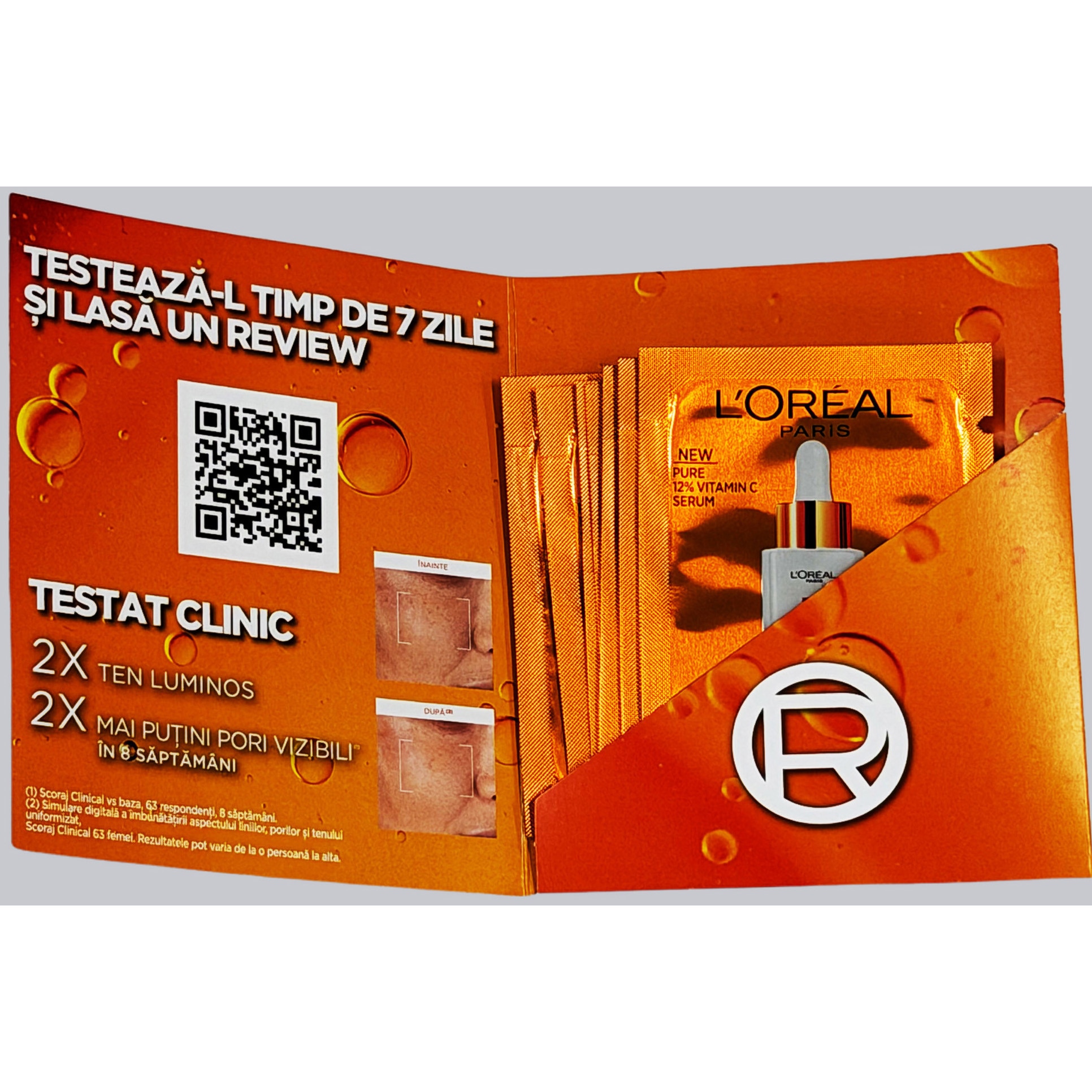 Kit de testare L'Oreal Paris Revitalift Clinical Serum cu efect de