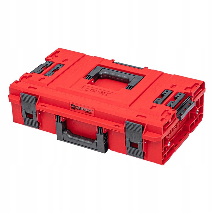 Qbrick System ONE 200 Vario RED Ultra HD szerszámosláda, 585x385x171mm, állítható rekeszek, IP66 védelem