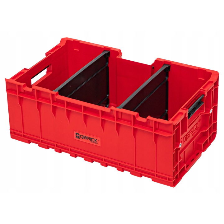 Qbrick ONE BOX 2.0 Plus szerszámosláda, 35L, piros, 57.6x35.9x23.7cm