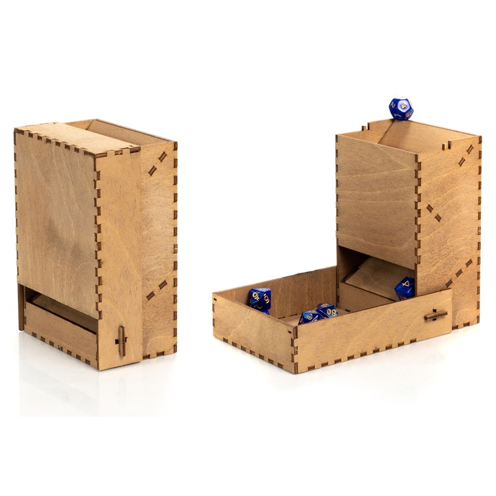 Fadobókocka torony, 15x11x18.5cm, egyszerű összeszerelés, 1 játékos számára