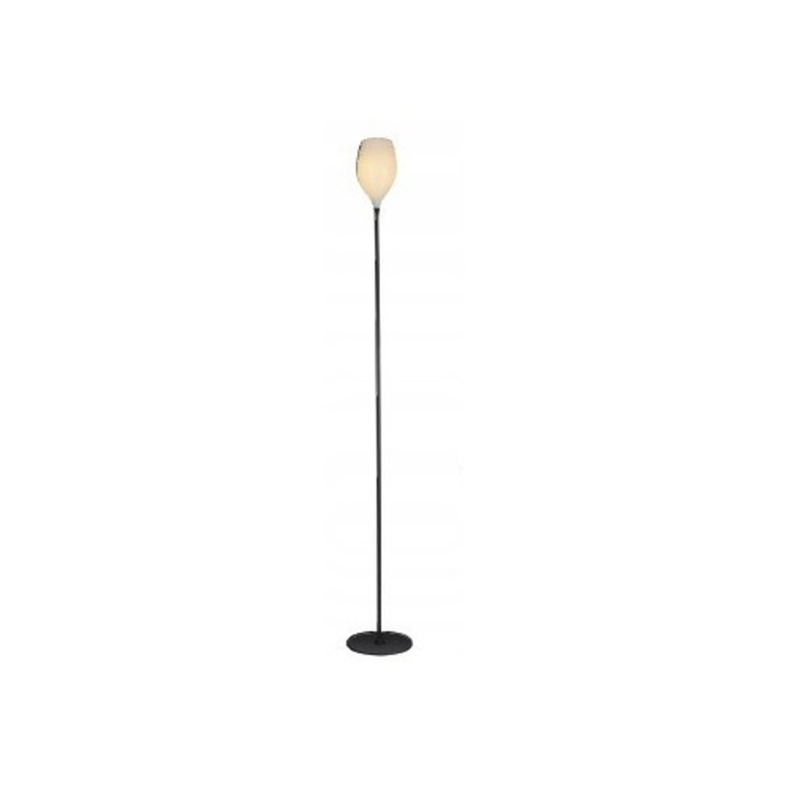 Lampa podea AZzardo IZZA, alb, sticlă și metal, 165cm