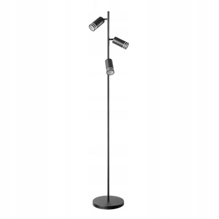 Lampa de podea ROMA, 3xGU10, Negru, 162.5cm
