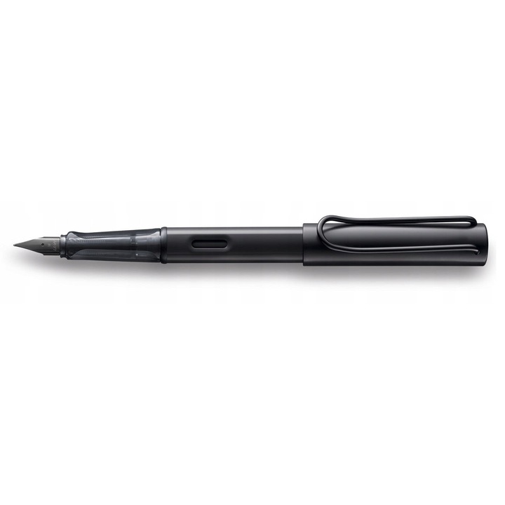 Lamy AL-star töltőtoll, fekete, F hegy, eloxált alumínium, modern design