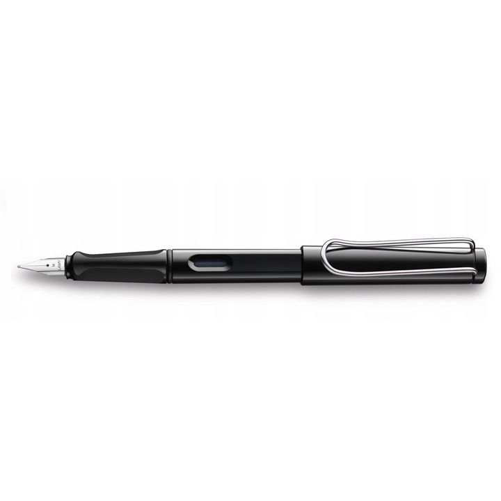 Lamy Safari fekete töltőtoll, balkezes, LH hegy, ergonomikus kialakítás, ABS műanyag test