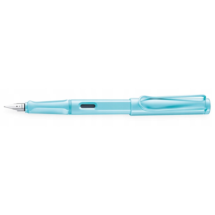 Stilou Lamy safari EF, albastru, design ergonomic, 14.5cm