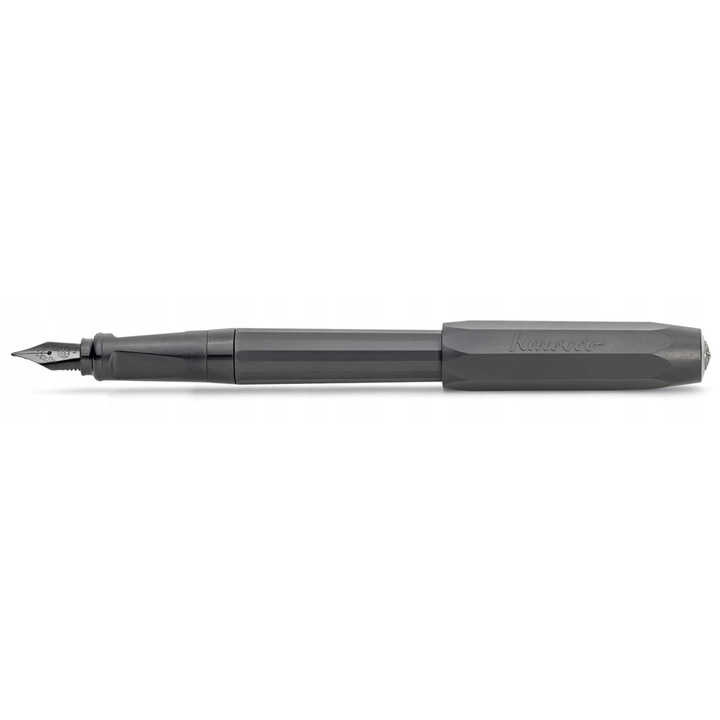 Kaweco Perkeo töltőtoll, All Black modell, M hegy, modern design, fekete műanyag