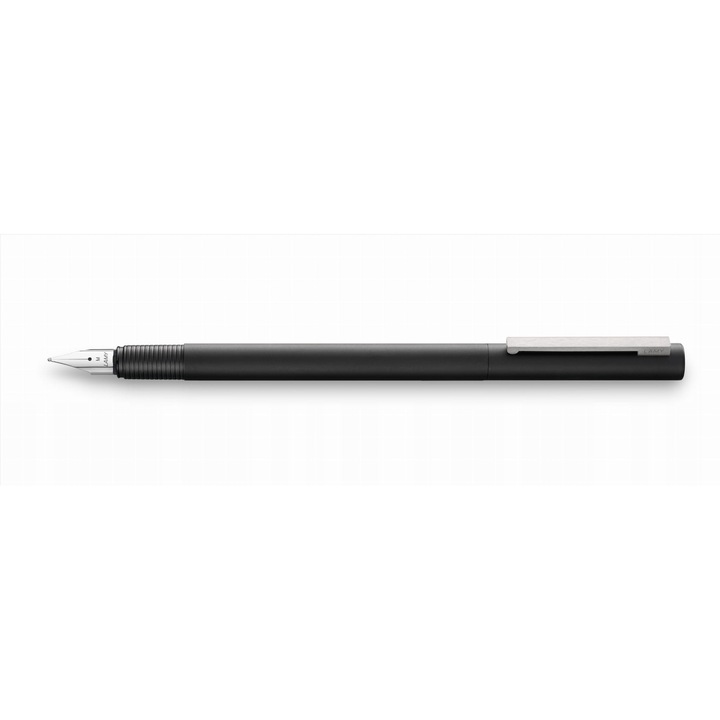 Lamy cp1 töltőtoll, fekete, B acélhegy, Bauhaus design, fém test