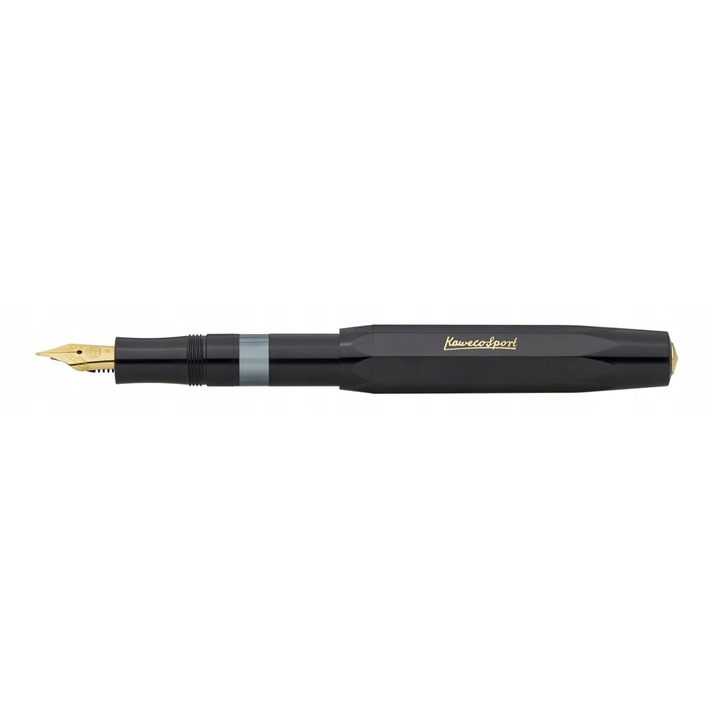 Kaweco Piston Sport Classic M töltőtoll, arany hegy, ergonomikus kialakítás, műanyag, 10,5 cm