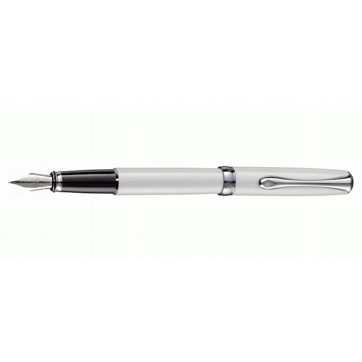 Diplomat Excellence A2 Pearl White töltőtoll, fém, fehér lakk, F hegy