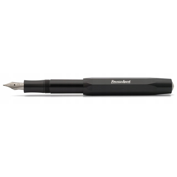 Töltőtoll, Kaweco, Skyline Sport, fekete, B-s hegyvastagság, 10,5cm