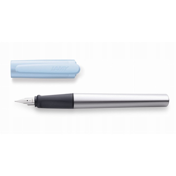 Lamy nexx Azure M töltőtoll, ergonomikus kialakítás, eloxált alumínium test, kék tinta