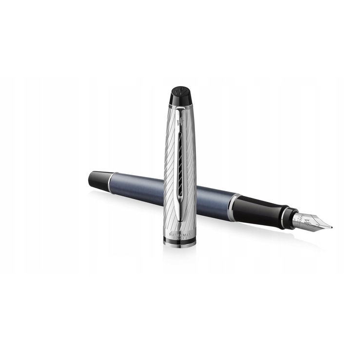 Waterman Expert Deluxe töltőtoll, grafit metál, acélhegy, közepes méret