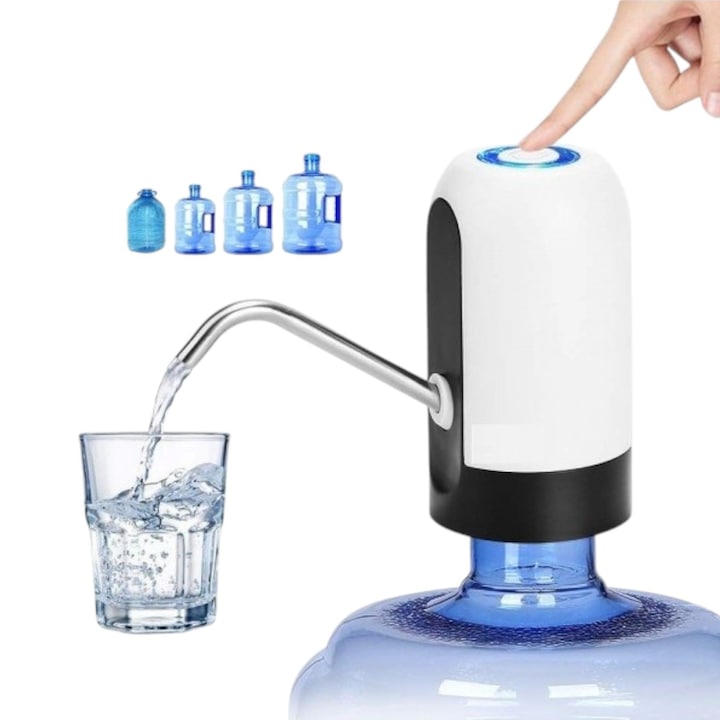 Електрическа помпа за бутилка вода с USB зареждане и LED индикатор