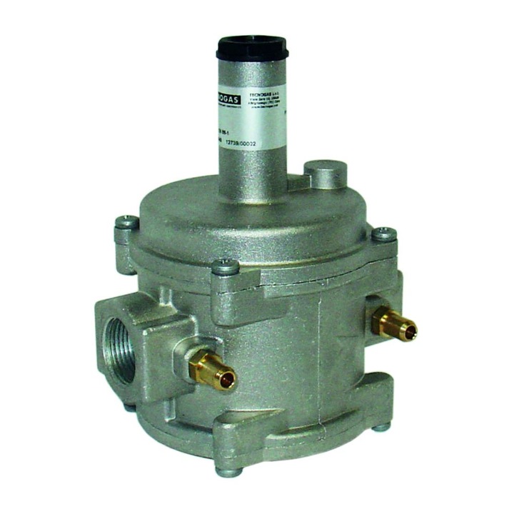Regulator de gaz Tecnogas, cu filtru si membrana dubla, 1/2", 500 mbar, -15 / +60C