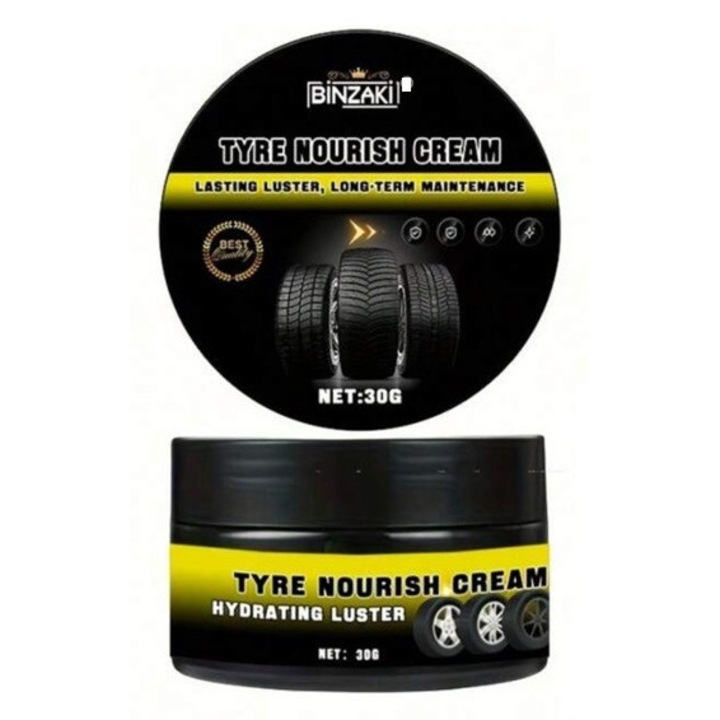 Autóviasz, Zip-Bin, 30 gr, fekete, tartós, gumiabroncsokhoz és műanyag alkatrészekhez