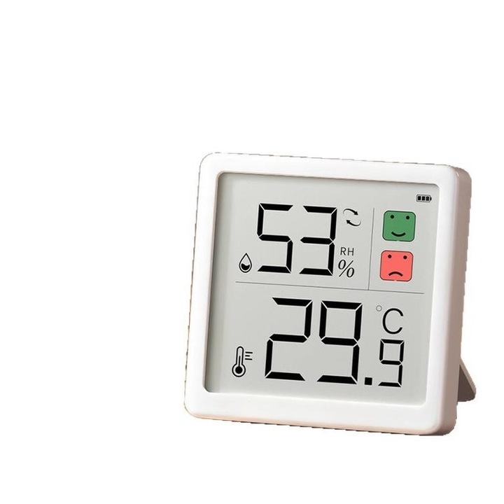 Higrometru Termetru Digital pentru Interior & Termometru de Camera, Precizie Ridicata, Usor de Citit, Economisitor de Energie, pentru Utilizare in Interior, cum ar fi Living, Dormitor, Birou