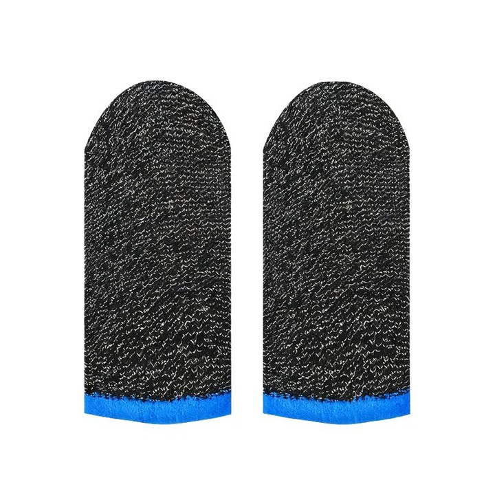Maneci deget pentru gaming, set 2, elastic, respirabil, negru