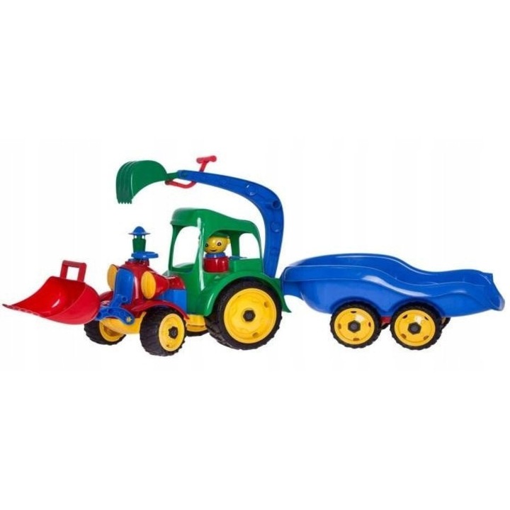 Excavator cu remorca MIX, Hemar, 86 cm, roti din cauciuc, dimensiuni 26x80.7cm