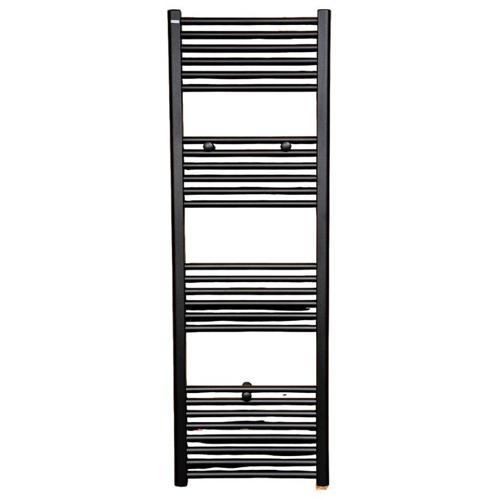 Radiator baie Thermoynd, portprosop, negru, 600x1500 mm