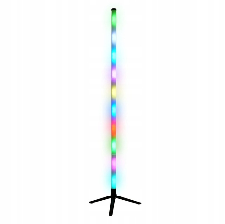 Lampa podelogowa LED RGB LOLLY 103cm, multicolor, cu telecomanda, functie muzica