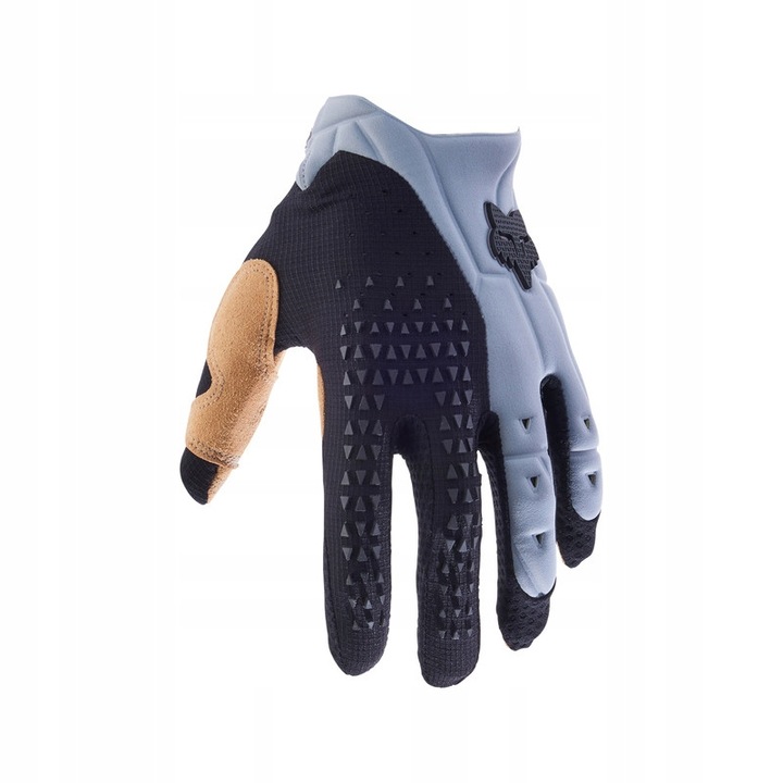 Mănuși moto FOX Pawtector Cross Enduro, Negru/Gri, XXL, protecții TPR, palmă AX Suede