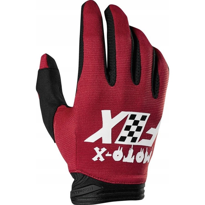 Manusi moto FOX Dirtpaw Cardinal, rosii, marimea L, protectie incheieturi, palma ranforsata