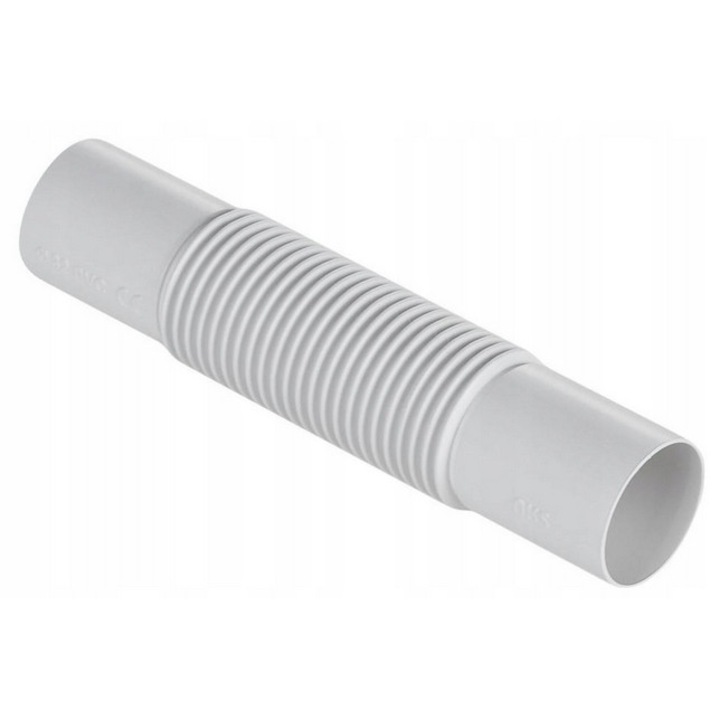 Conector tub PVC RL 37, AKS Zielonka, alb, 1 buc