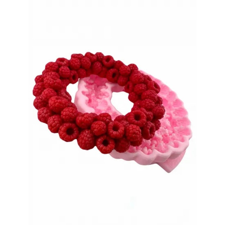 Matrita de Silicon - Coronita mare de Zmeura, 16,5 x 3,3 cm