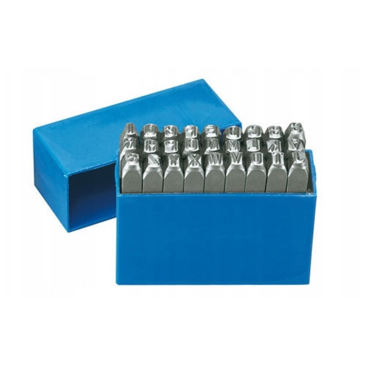 Set 27 Litere și Cifre Gedore, 6mm, ergonomic, albastru
