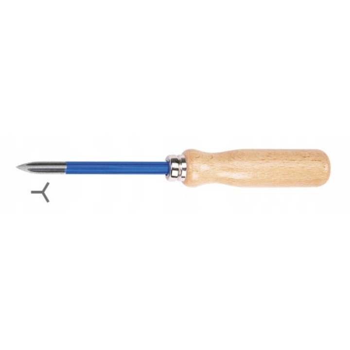 Razuitor triunghiular Rennsteig, otel aliat, 85mm, design ergonomic, greutate 30g