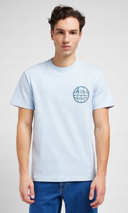 Férfi póló, Lee, Relaxed Tee, túlméretezett, kék, pamut, XL INTL